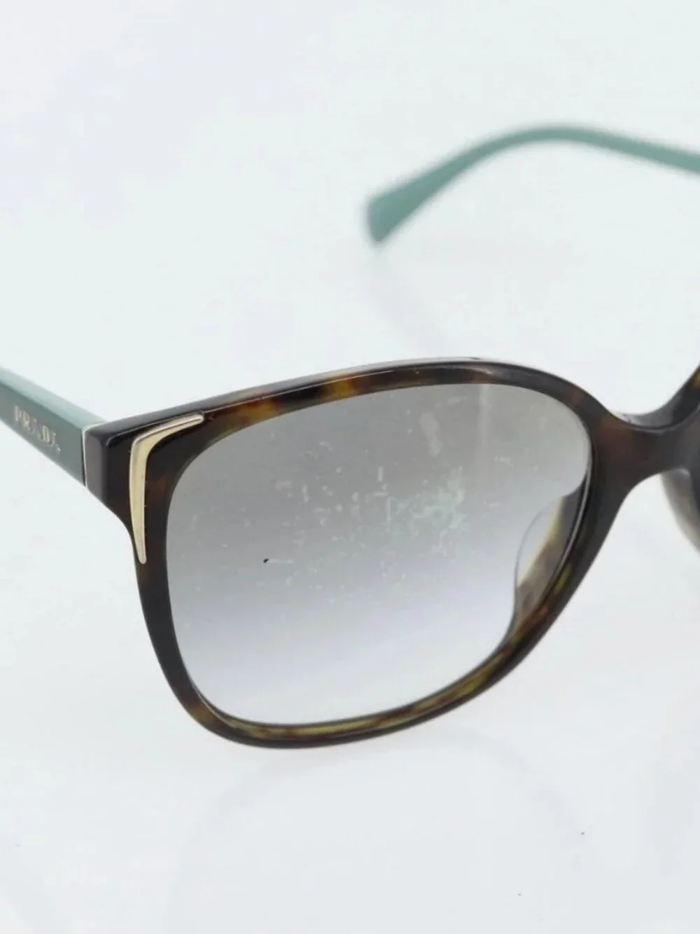 PRADA Sunglasses plastic Green Auth